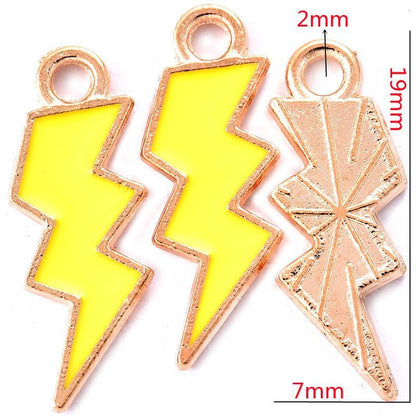1PCS Colorful Blazer Charms For Jewelry Making Findings 7x19mm