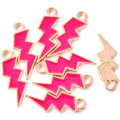 1PCS Colorful Blazer Charms For Jewelry Making Findings 7x19mm