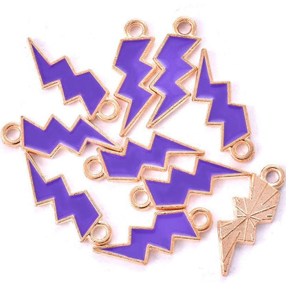 1PCS Colorful Blazer Charms For Jewelry Making Findings 7x19mm