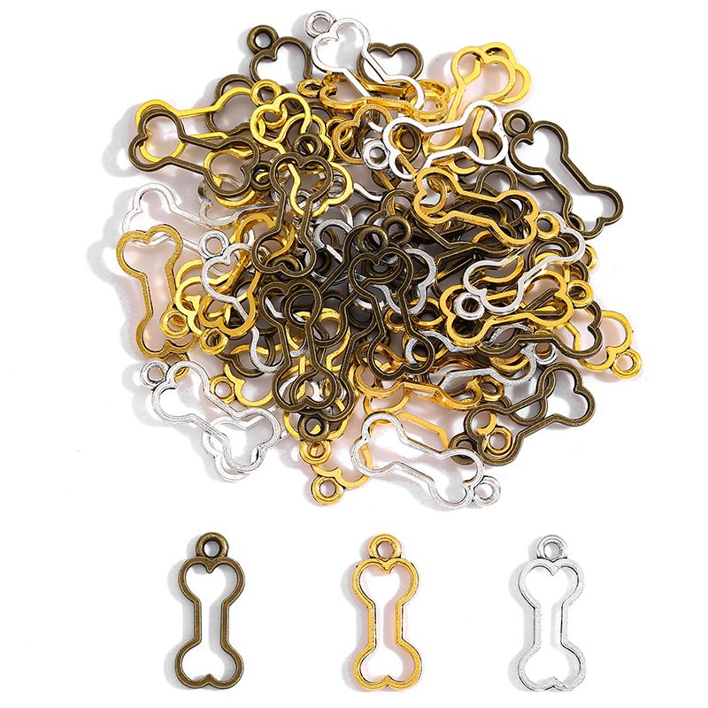 5PCS Dog Bone Charm for Jewelry Making Findings 11x25mm