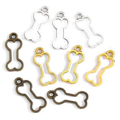 5PCS Dog Bone Charm for Jewelry Making Findings 11x25mm