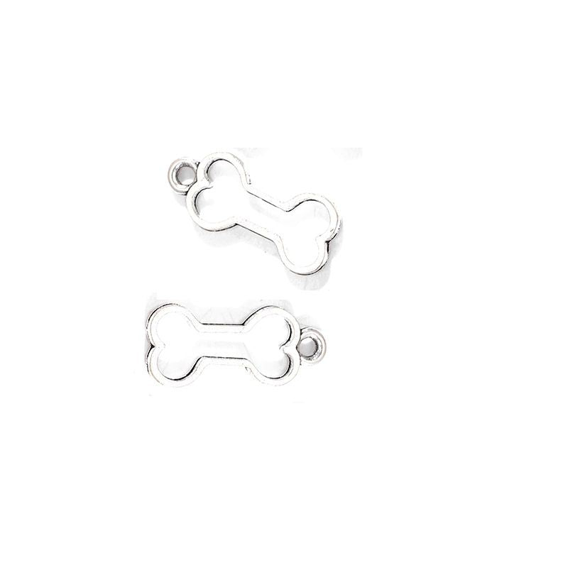 5PCS Dog Bone Charm for Jewelry Making Findings 11x25mm