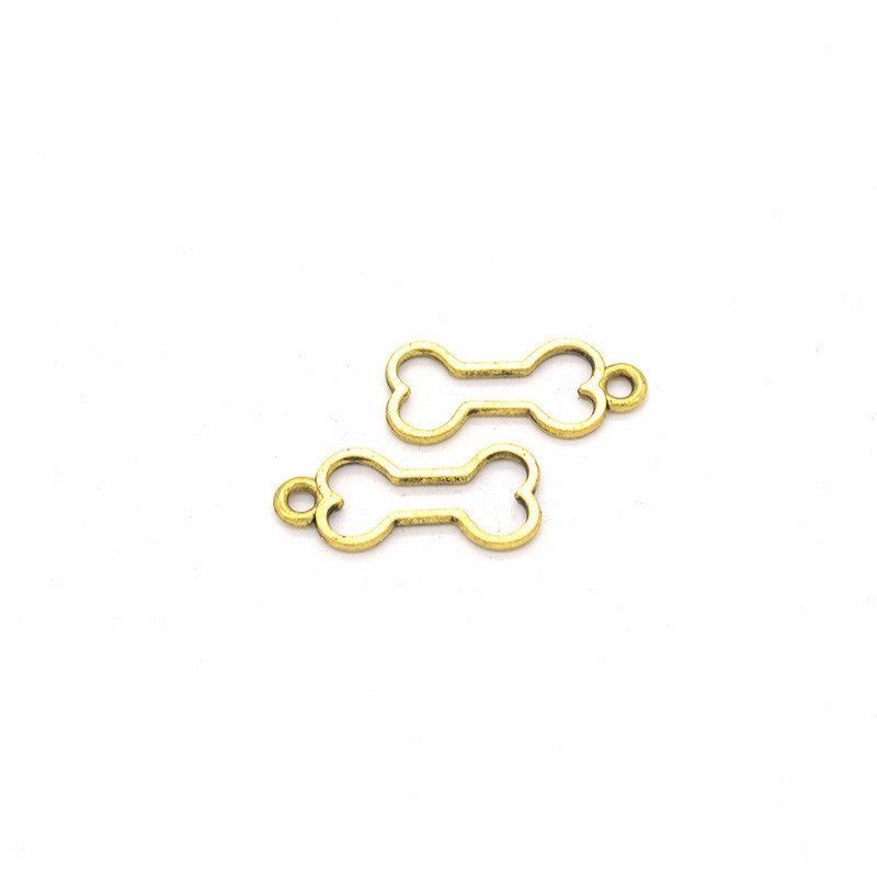 5PCS Dog Bone Charm for Jewelry Making Findings 11x25mm