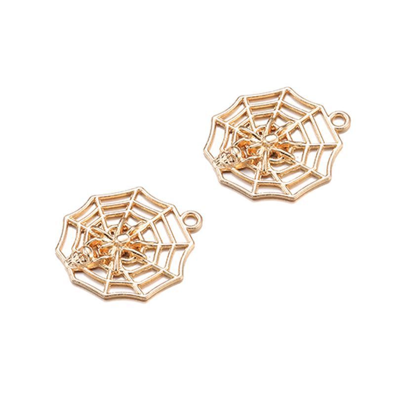 1PCS Spider Web Charm for Jewelry Making Findings 17x30mm