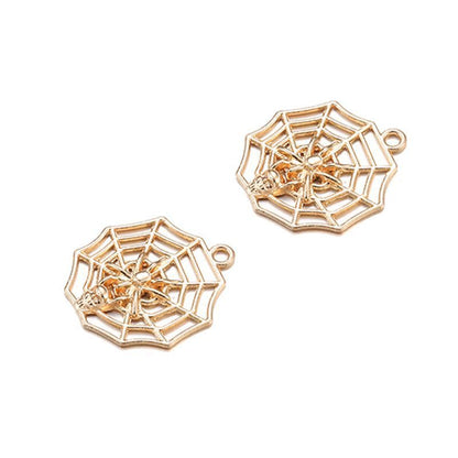 1PCS Spider Web Charm for Jewelry Making Findings 17x30mm
