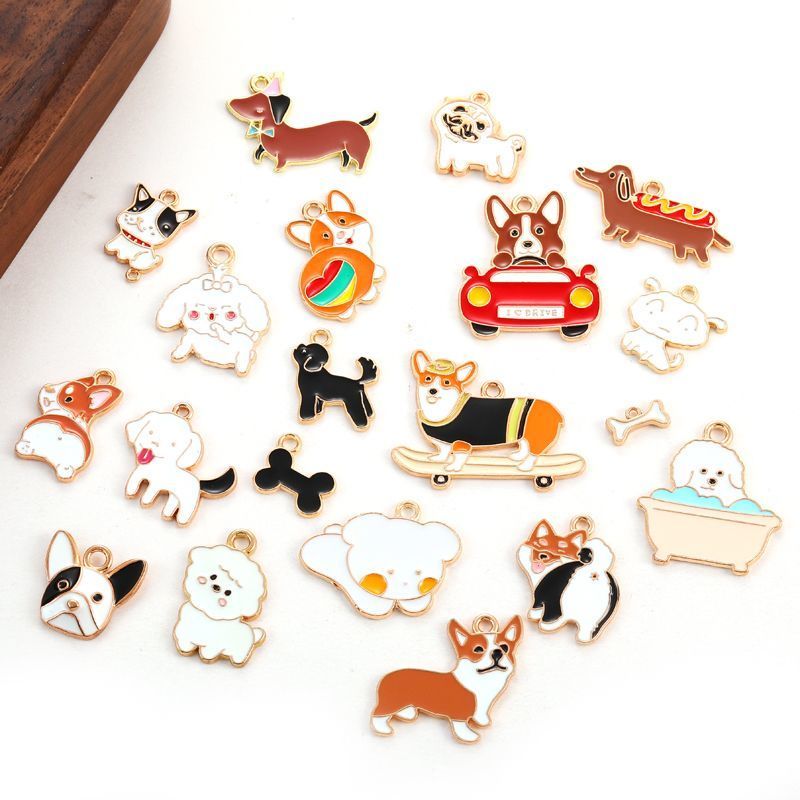 1PCS Colorful Poppy Collection Charms For Jewelry Making Findings