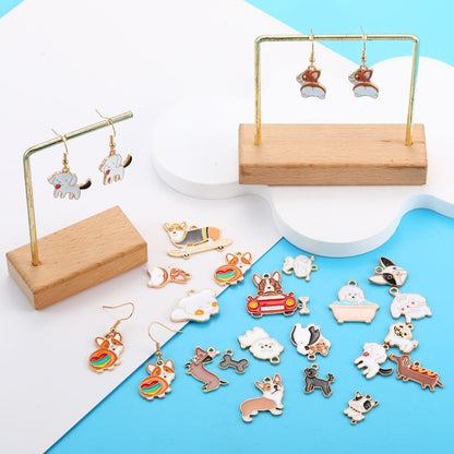 1PCS Colorful Poppy Collection Charms For Jewelry Making Findings