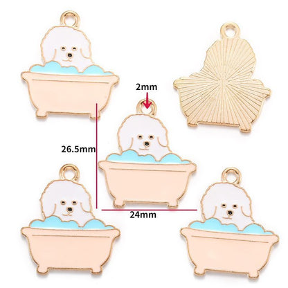 1PCS Colorful Poppy Collection Charms For Jewelry Making Findings