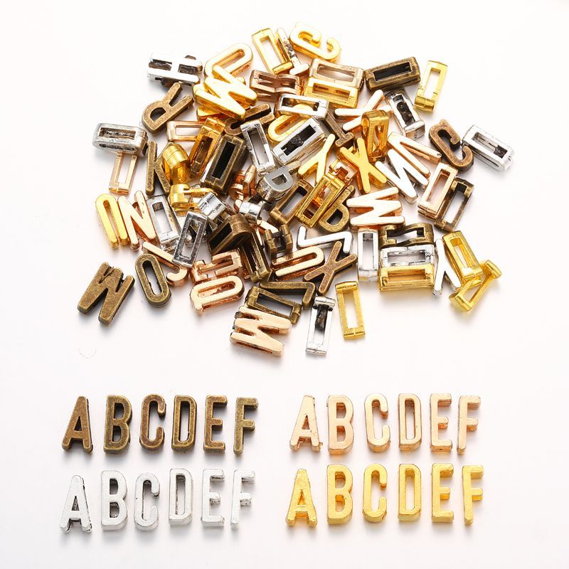 3D Pewter Alphabet Spacer for Jewelry Making Findings