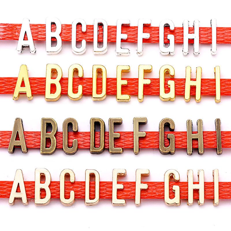 3D Pewter Alphabet Spacer for Jewelry Making Findings