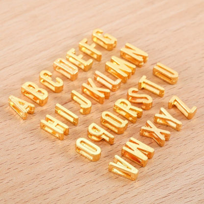 3D Pewter Alphabet Spacer for Jewelry Making Findings