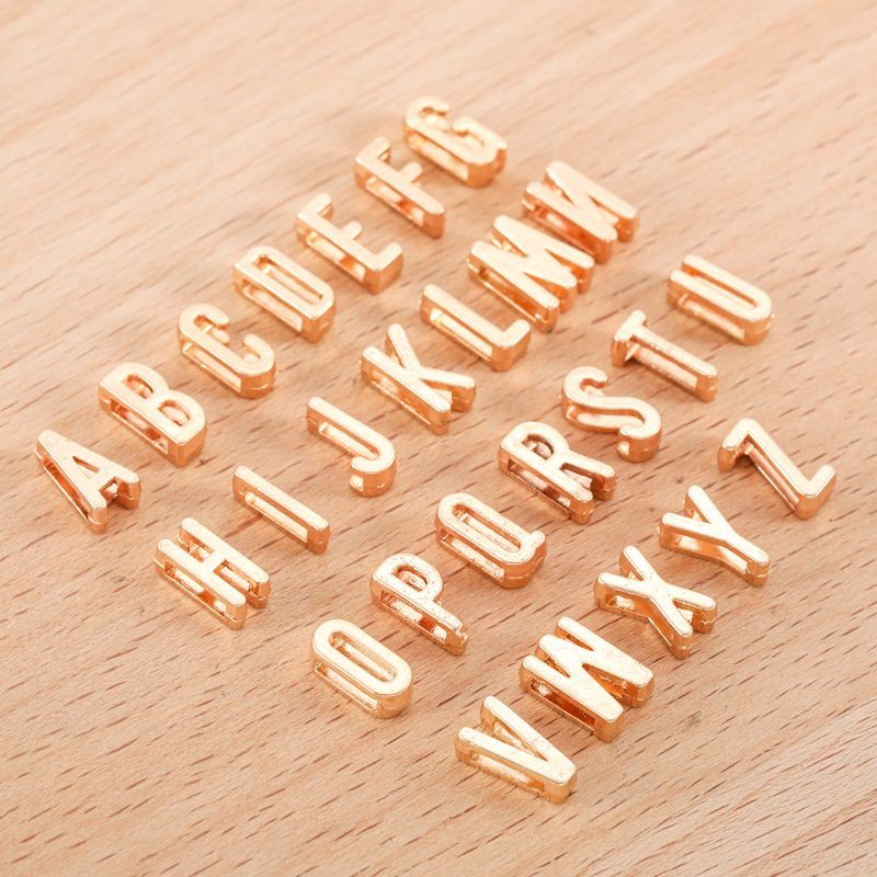 3D Pewter Alphabet Spacer for Jewelry Making Findings