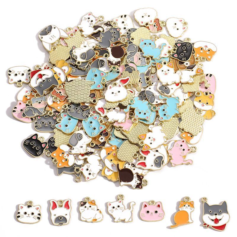 5PCS Cute Pets Collection Charm For Jewelry Making Findings