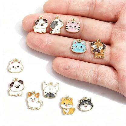 5PCS Cute Pets Collection Charm For Jewelry Making Findings