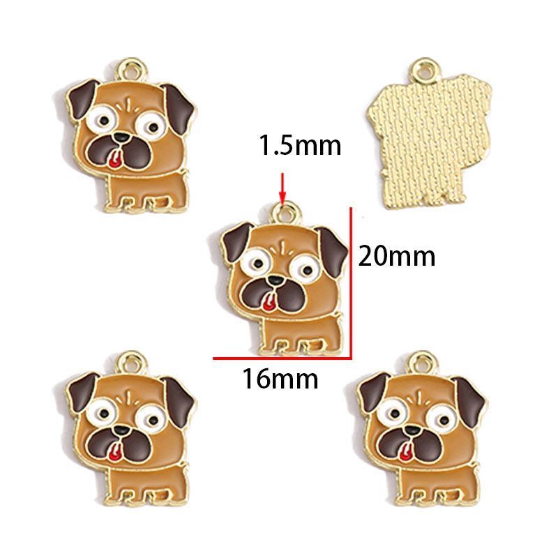5PCS Cute Pets Collection Charm For Jewelry Making Findings