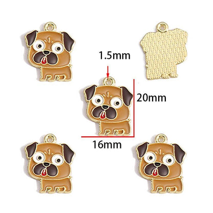 5PCS Cute Pets Collection Charm For Jewelry Making Findings
