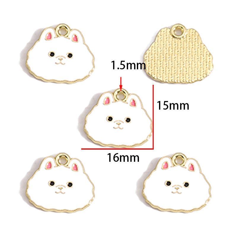 5PCS Cute Pets Collection Charm For Jewelry Making Findings