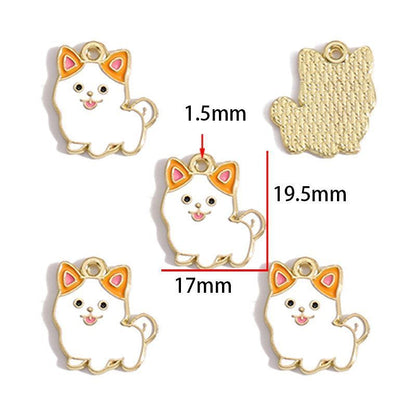 5PCS Cute Pets Collection Charm For Jewelry Making Findings