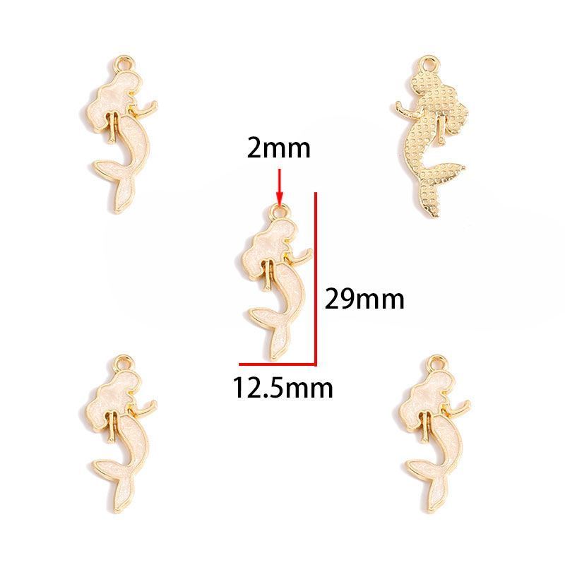 5PCS Colorful Sea Life Charms For Jewelry Making Findings