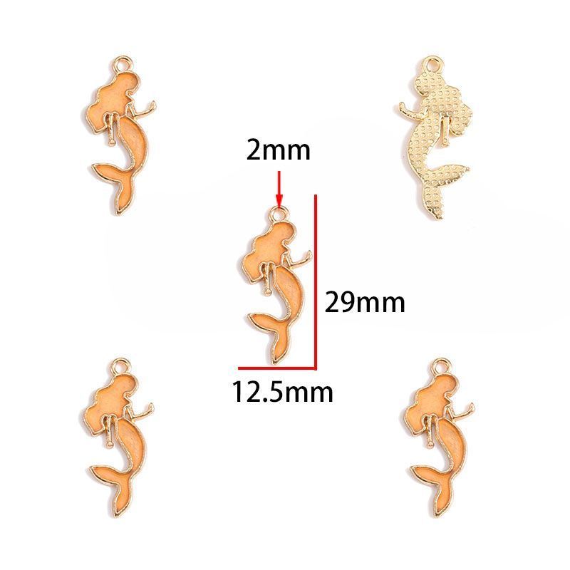 5PCS Colorful Sea Life Charms For Jewelry Making Findings