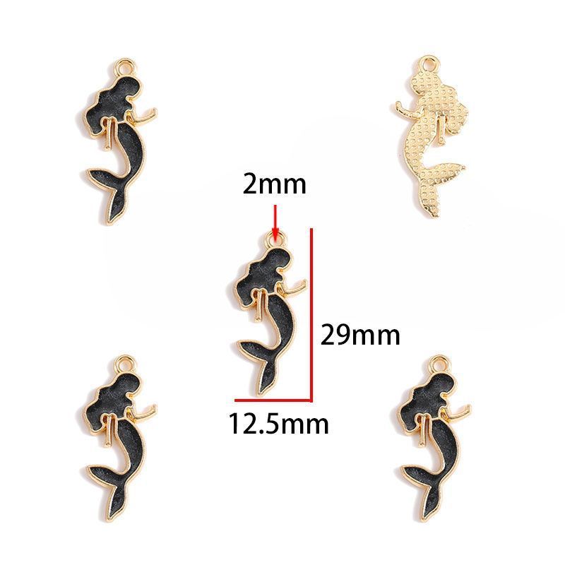 5PCS Colorful Sea Life Charms For Jewelry Making Findings