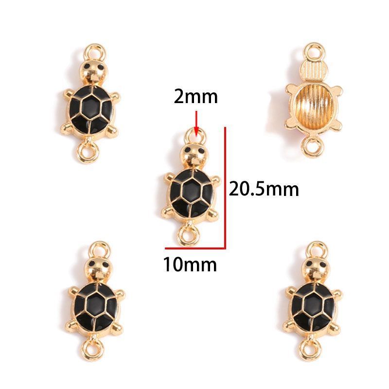 5PCS Colorful Sea Life Charms For Jewelry Making Findings