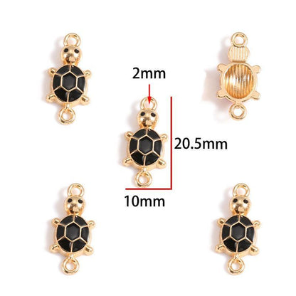 5PCS Colorful Sea Life Charms For Jewelry Making Findings