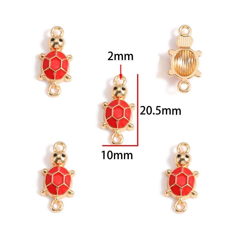 5PCS Colorful Sea Life Charms For Jewelry Making Findings