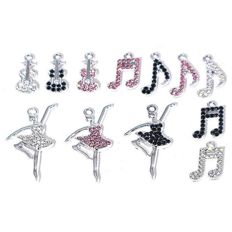 5PCS Ballet Collection Charm for Jewelry Making Findings