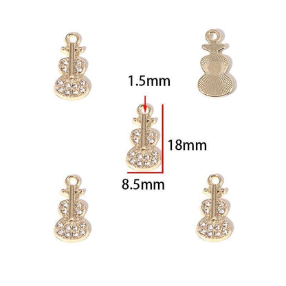 5PCS Ballet Collection Charm for Jewelry Making Findings