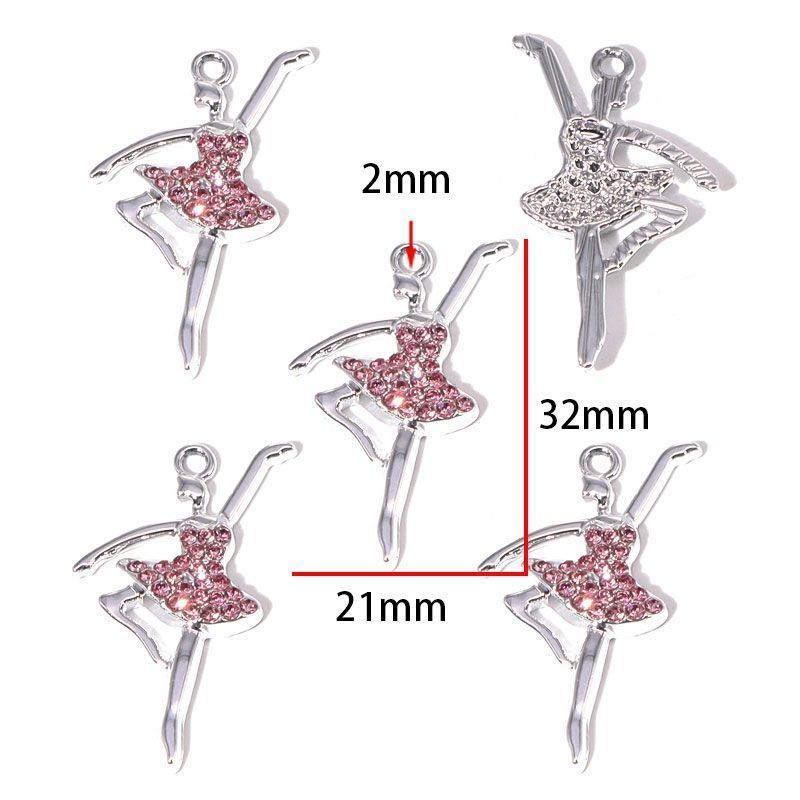 5PCS Ballet Collection Charm for Jewelry Making Findings