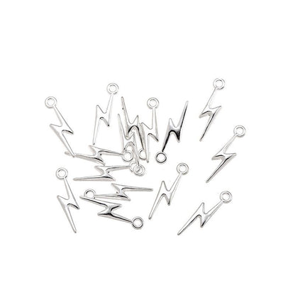 40PCS Pewter Lighting Charm for Jewelry Making Findings 5x20mm