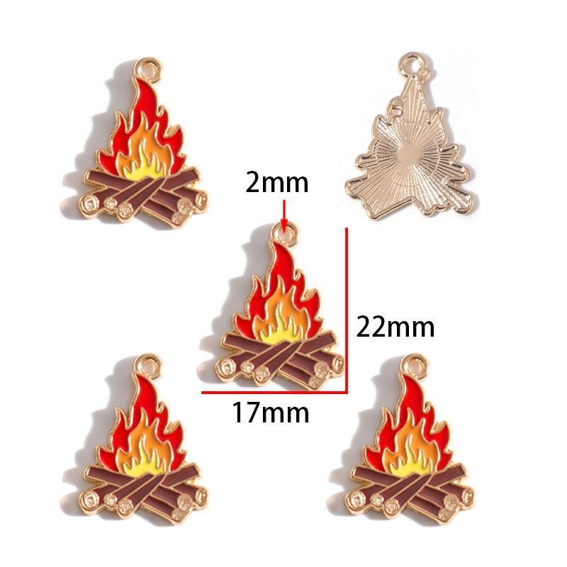 1PCS Camping Theme Charm for Jewelry Making Findings