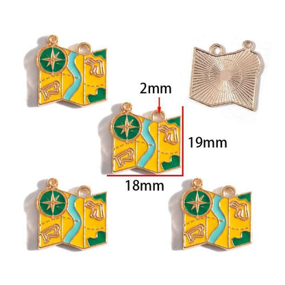 1PCS Camping Theme Charm for Jewelry Making Findings