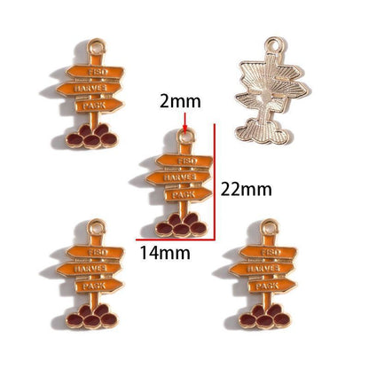 1PCS Camping Theme Charm for Jewelry Making Findings