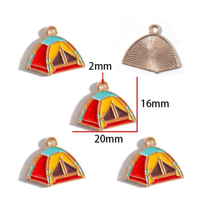 1PCS Camping Theme Charm for Jewelry Making Findings