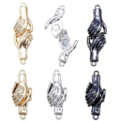 1PCS Handshake Clasps for Jewelry Making Findings 12x32mm