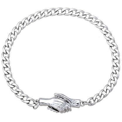 1PCS Handshake Clasps for Jewelry Making Findings 12x32mm