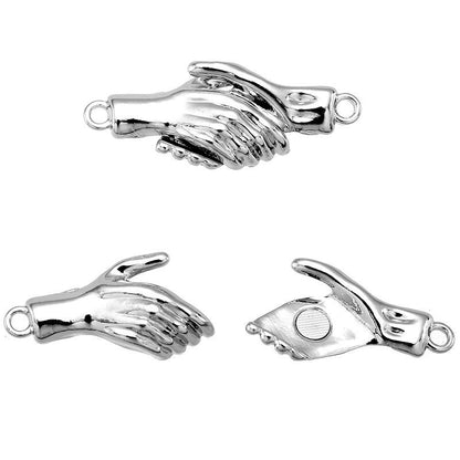 1PCS Handshake Clasps for Jewelry Making Findings 12x32mm