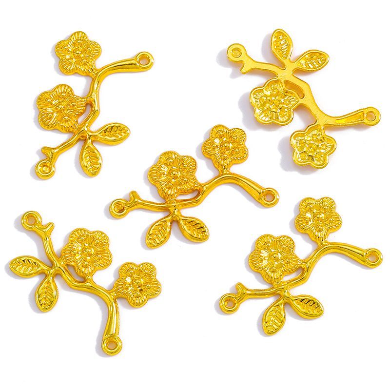 10PCS Plum Blossom Connector for Jewelry Making Findings 18x31mm