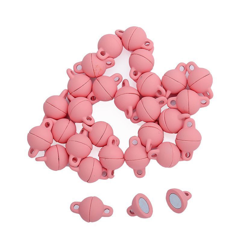 2PCS Colorful Ball Shape Clasps for Jewelry Making Findings 8x8mm