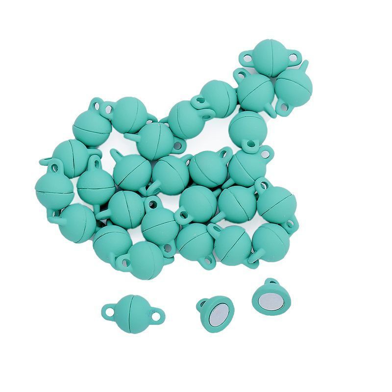 2PCS Colorful Ball Shape Clasps for Jewelry Making Findings 8x8mm