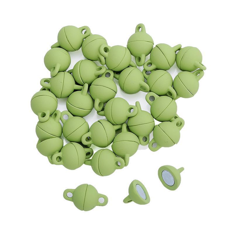 2PCS Colorful Ball Shape Clasps for Jewelry Making Findings 8x8mm