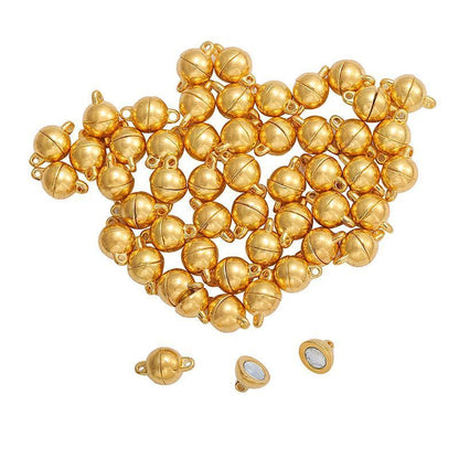 2PCS Colorful Ball Shape Clasps for Jewelry Making Findings 8x8mm