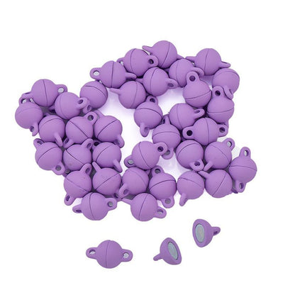 2PCS Colorful Ball Shape Clasps for Jewelry Making Findings 8x8mm