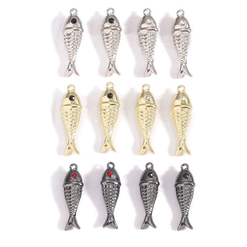1PCS Fish Charm for Jewelry Making Findings 8x26mm