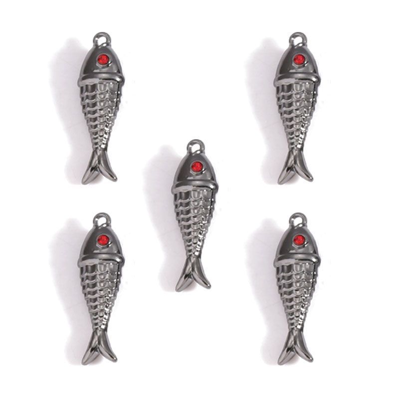 1PCS Fish Charm for Jewelry Making Findings 8x26mm