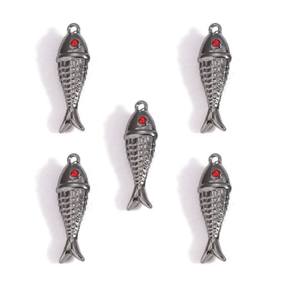 1PCS Fish Charm for Jewelry Making Findings 8x26mm