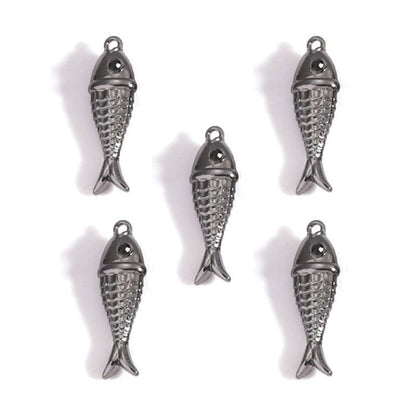 1PCS Fish Charm for Jewelry Making Findings 8x26mm