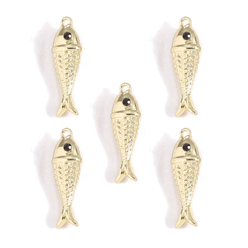 1PCS Fish Charm for Jewelry Making Findings 8x26mm